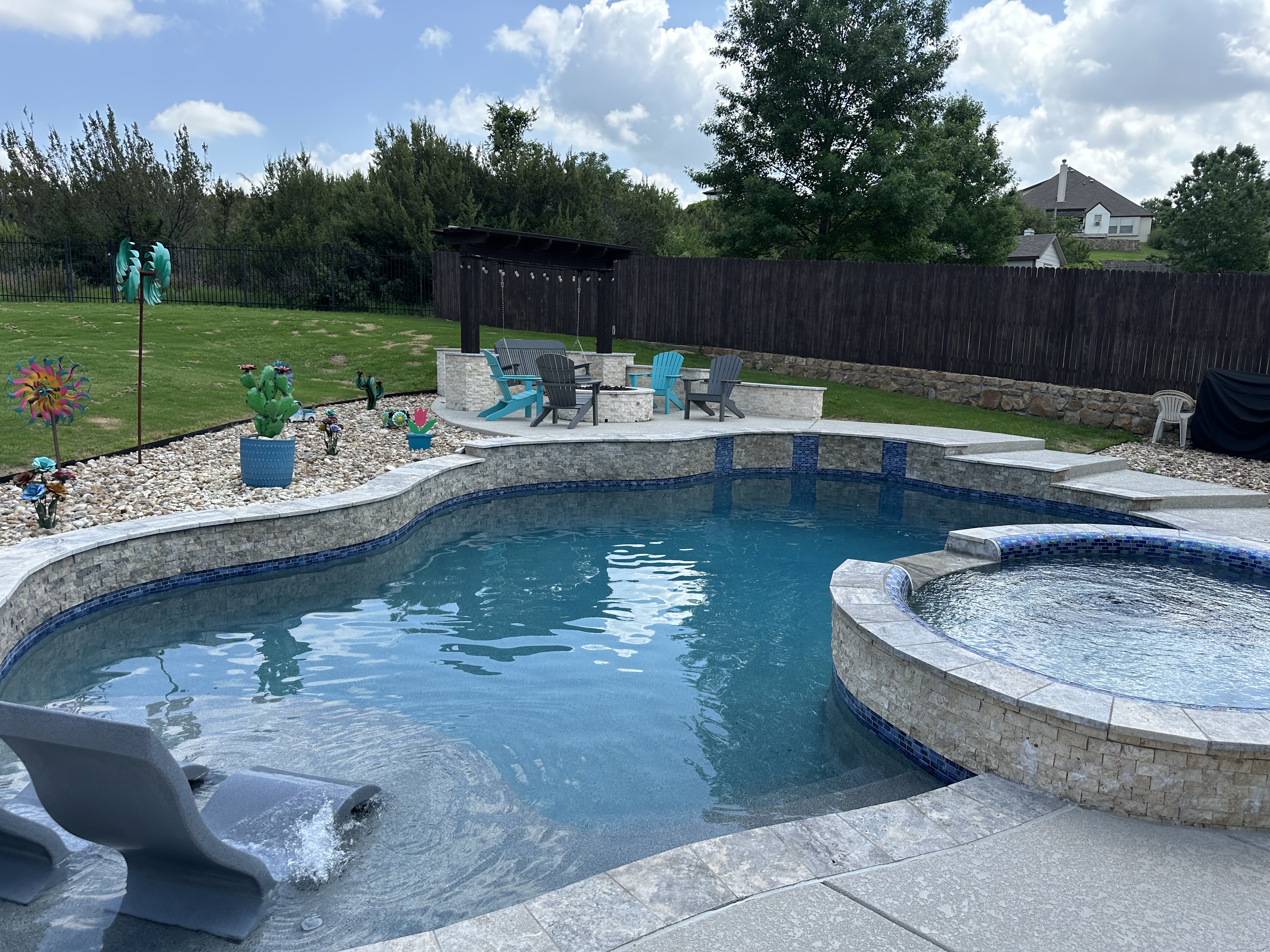 Clear pool maintained by Clearcrest Pool Care